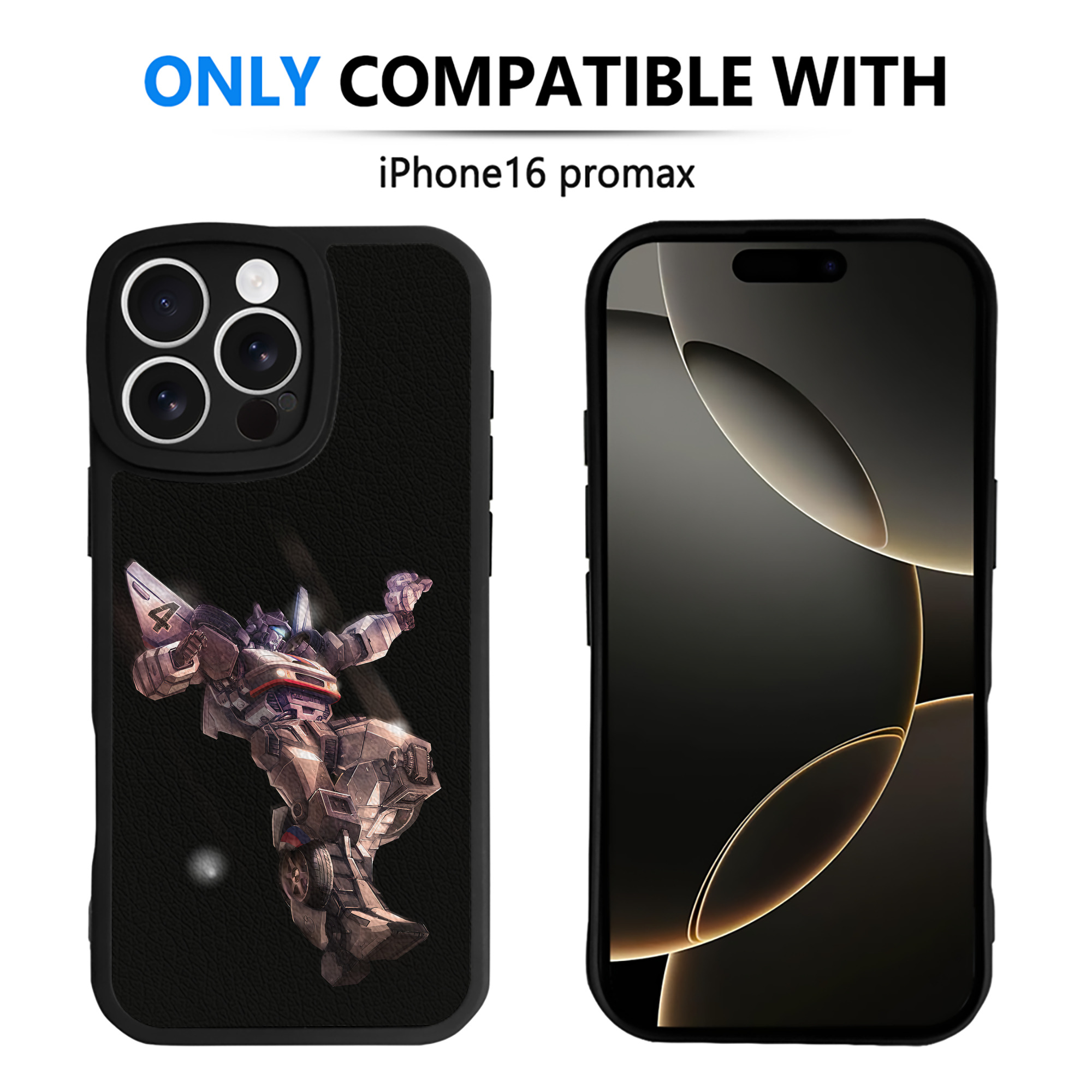 （画像用） Transformers トランスフォーマー 【iPhone 16シリーズ対応】シリコンスマホケース（レザー調） 材質：シリコン